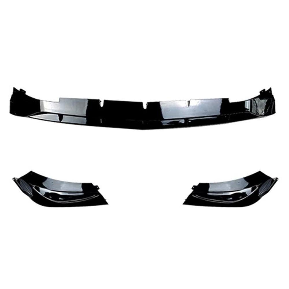 Automobilindustrie Für Benz C Klasse W206 C300 C200 C220d Für AMG Linie 2021-2023 3 PCS Auto Front Stoßstange Lip Splitter Spoiler Diffusor(Glossy Black) von BANBE