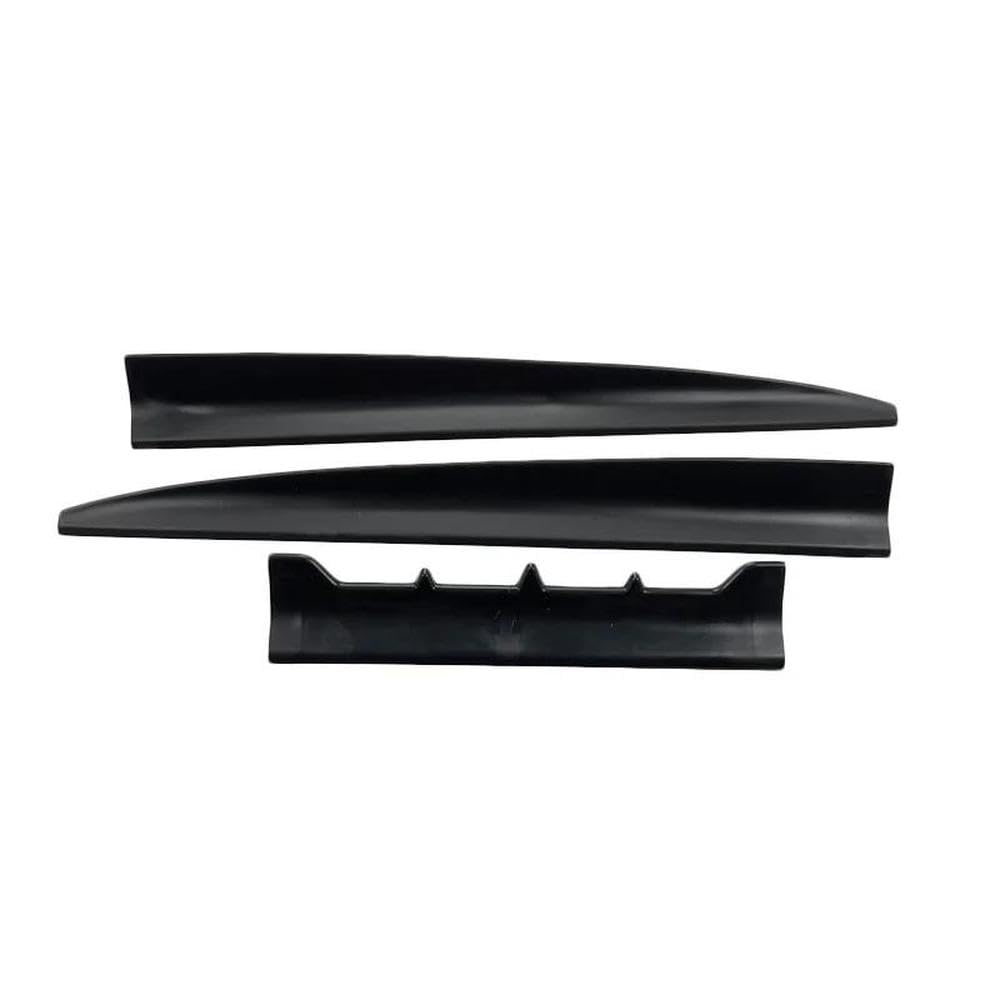 Automobilindustrie Für Ford Escort Limousine Zubehör 2015-2020 Auto Hinten Stamm Spoiler Flügel 3Pcs Gummi Matt Schwarz(Sty2 Matt Black) von BANBE
