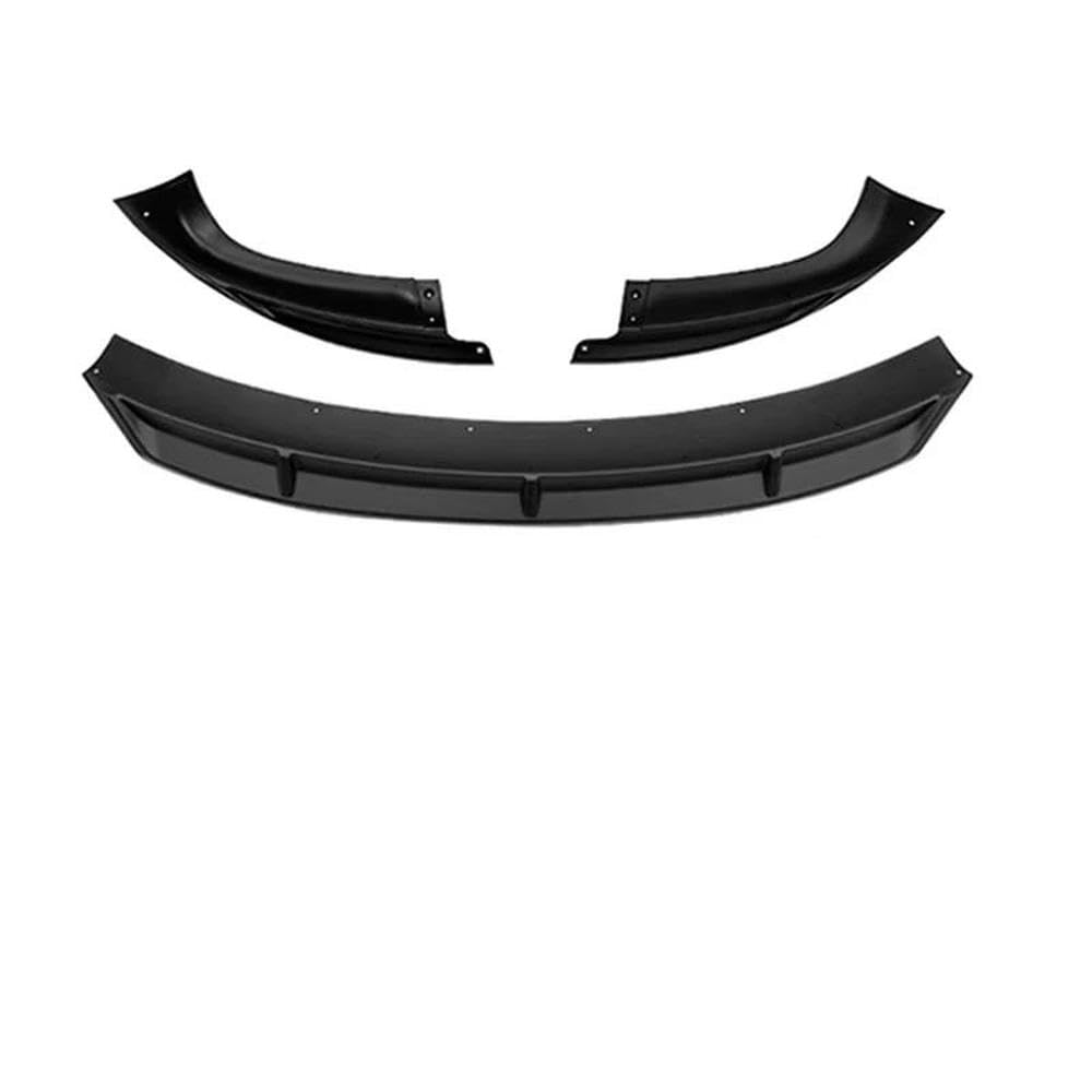 Automobilindustrie Für Tesla Modell 3 2024-2025 Zubehör Stoßfänger Front Lip Front Stoßstange Diffusor Spoiler Flügel Zubehör(Matte black) von BANBE