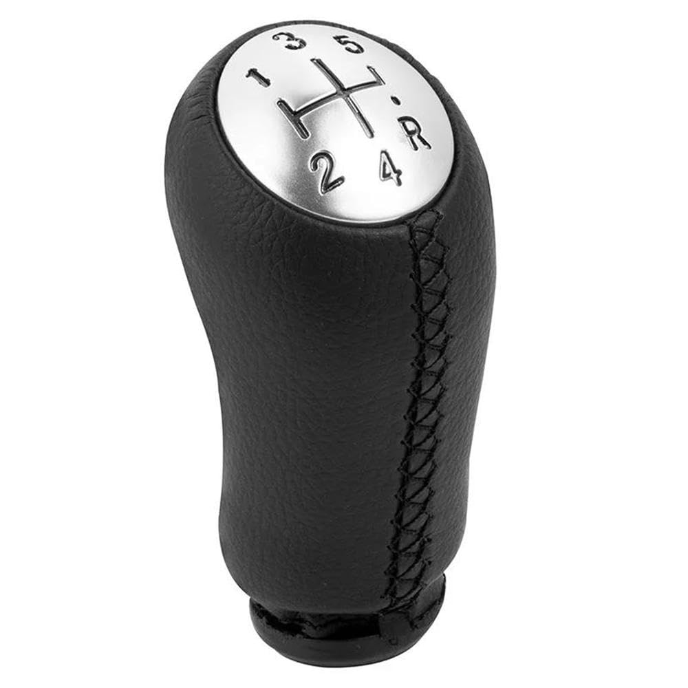 Autoteile 17mm Für Renault Clio MK3 3 III Für Megane MK2 Für Scenic MK2 5 Geschwindigkeit Schaltknauf Auto Getriebe Schalthebel Griff(Bright-Black) von BANBE