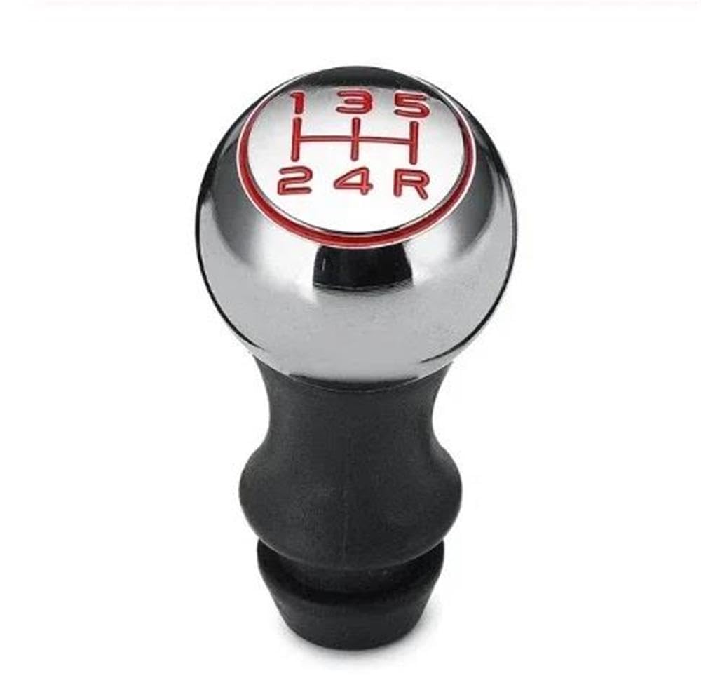 Autoteile 5-Gang-Auto MT Schaltknauf Hebel Schalthebel Griff Stick Für Peugeot 106 206 306 406 107 207 307 407 BX101577(Red Number red R) von BANBE