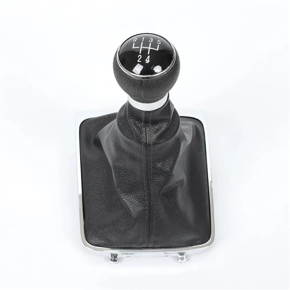 Autoteile Für Passat B6 2005-2012 Neuer 5/6-Gang-Schaltgetriebe Schaltknauf Schalthebelmanschette Leder(Plastic 5 Speed) von BANBE