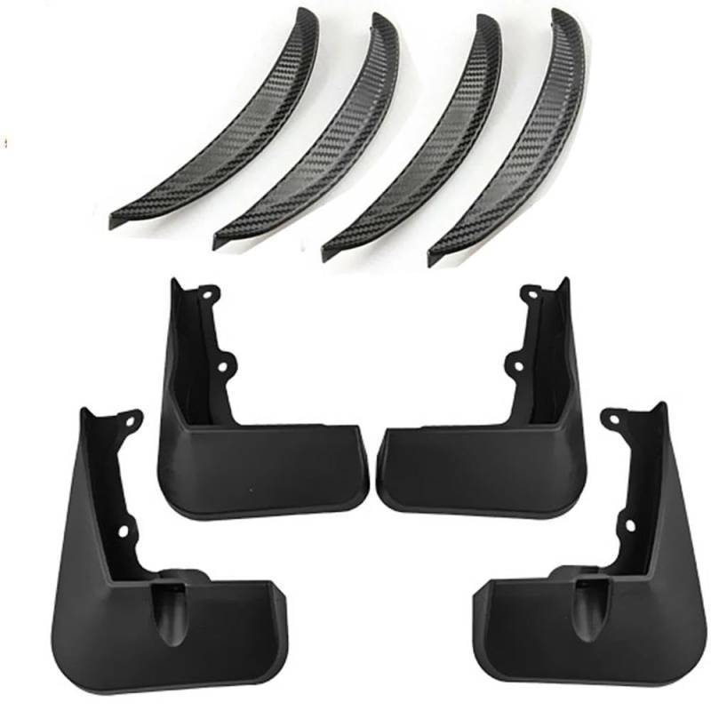 Autoteile Set Auto-Schmutzfänger Für Kia EV6 GT GT-Line CV EV 2021-2024 Schmutzfänger Spritzschutz Kotflügel Kotflügelverbreiterungen Protektoren(8PCS - With Gift) von BANBE