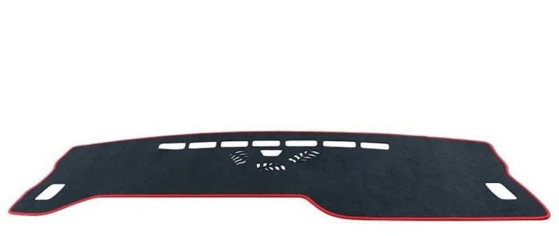 Für Chery Omoda 5 C5 2022~2024 Armaturenbrettmatte Pad Teppiche Anti-Rutsch-Autoabdeckung Schutz Sonnenschutz Zubehör Autoteile(LHD Black Red) von BANBE