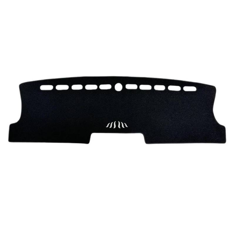 Für Ford Ranger Raptor Wildtrak T9 2023~2025 Sonnenschutz Schutz Teppich Dash Mat Dashmat Auto Dashboard Matte Autoteile(Black,RHD) von BANBE