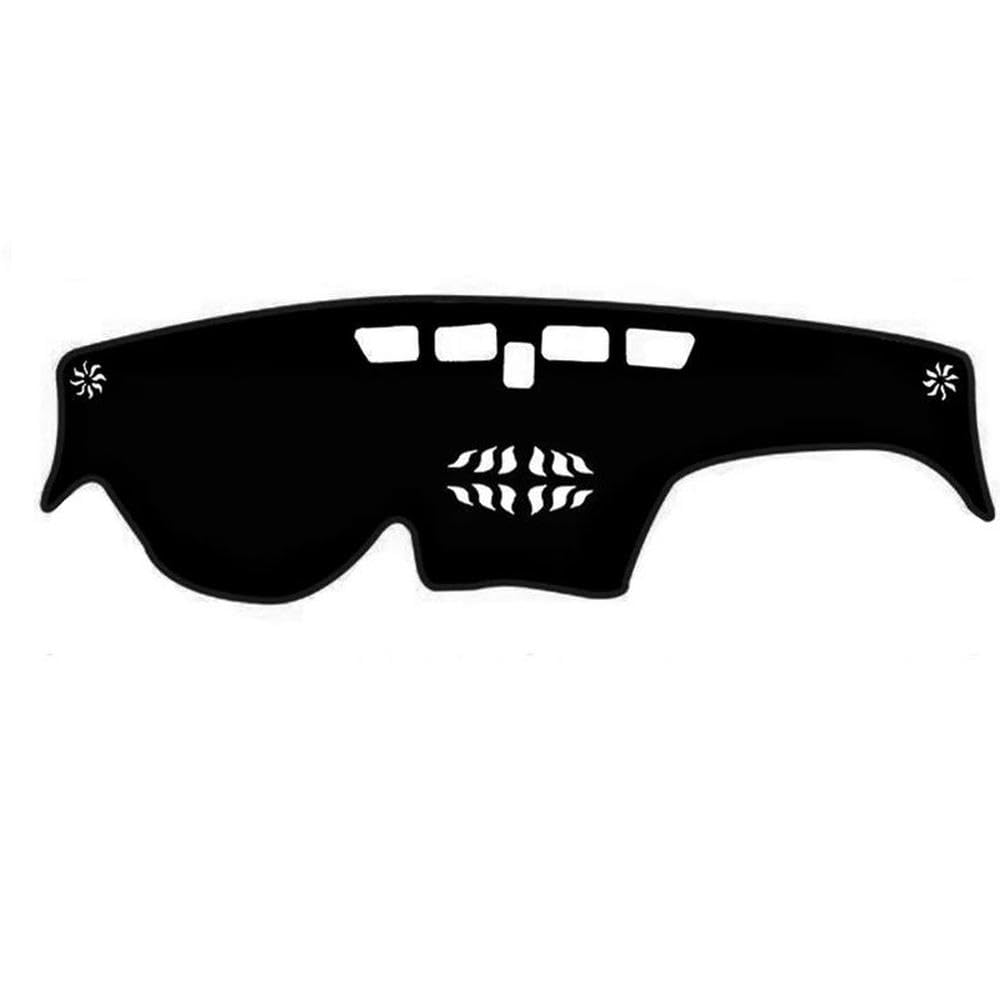 Für Hyundai Santa 2019 2020 2021 2022 2023 Auto Dashboard Abdeckung Matte Pad Dashmat Sonnenschutzdach Teppich Zubehör Autoteile(Black,LHD) von BANBE