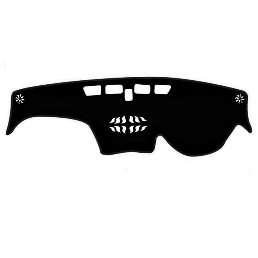 Für Hyundai Santa 2019 2020 2021 2022 2023 Auto Dashboard Abdeckung Matte Pad Dashmat Sonnenschutzdach Teppich Zubehör Autoteile(Black,RHD) von BANBE
