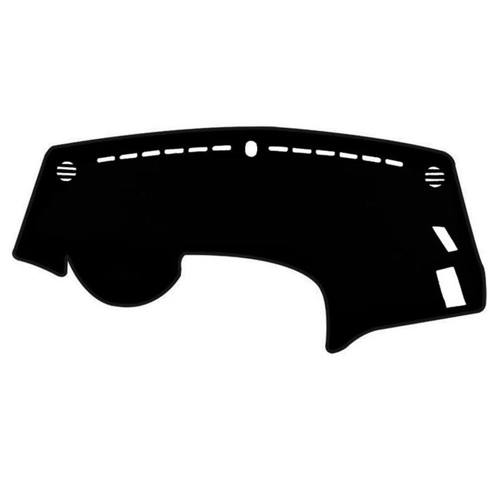 Für Kia Cerato 2013-2018 Auto Dashmat Dashboard Abdeckung Matte Pad Anti-Glare Sonnenschirm Teppich Zubehör Autoteile(Black,LHD) von BANBE
