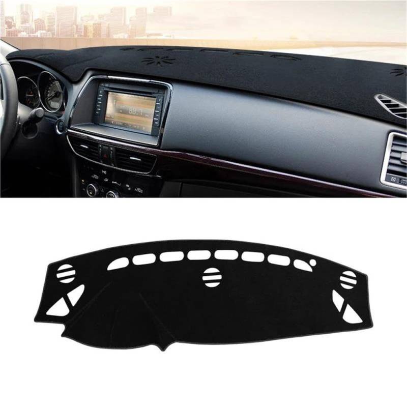 Für Mazda 6 GJ GL 2013~2017 Auto Armaturenbrett Sonnenschutz Abdeckung Instrument Schreibtisch Rutschfeste Matte Zubehör Autoteile(Black,TYPE A) von BANBE
