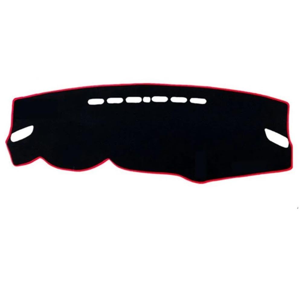 Für Mitsubishi Outlander 2013-2021 Auto Dashmat Dashboard Abdeckung Matte Armaturenbrett Sonnenschirm Schützen Teppich Zubehör Autoteile(Rood,LHD) von BANBE