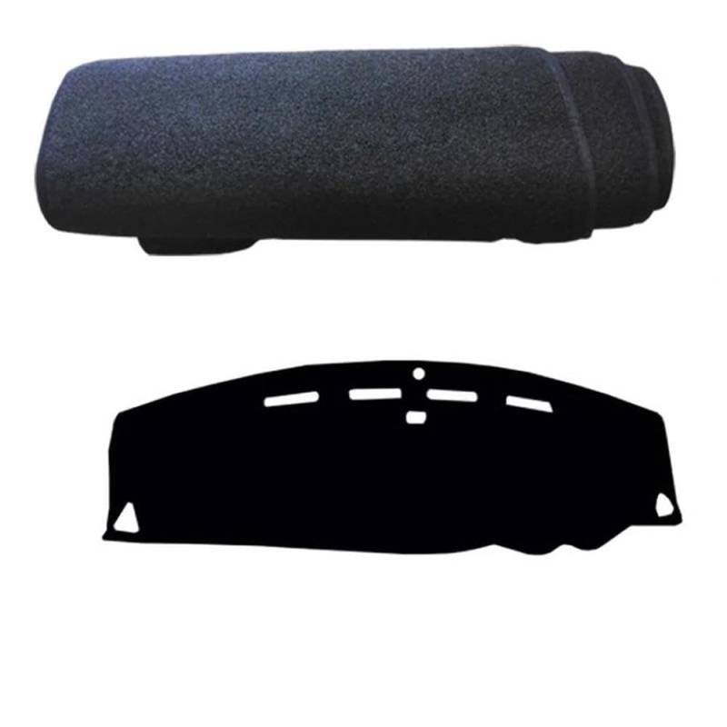 Für Peugeot 4007 2007-2012 Auto Dashboard Matte Teppich Abdeckung Windschutzscheibe Sonnenblende Zubehör Autoteile(Black,RHD) von BANBE