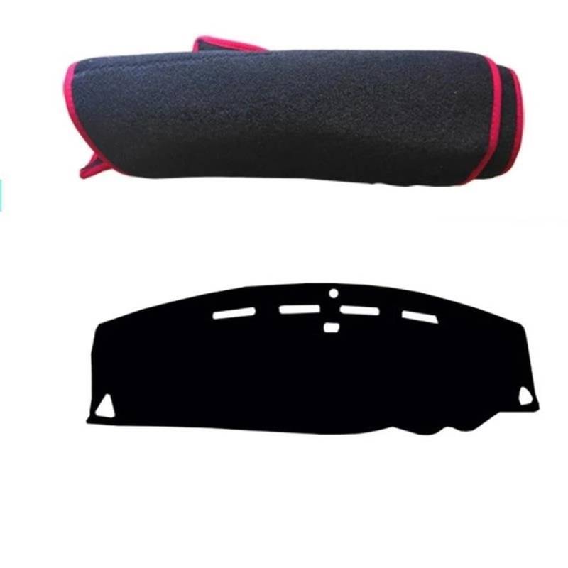 Für Peugeot 4007 2007-2012 Auto Dashboard Matte Teppich Abdeckung Windschutzscheibe Sonnenblende Zubehör Autoteile(Rood,RHD) von BANBE