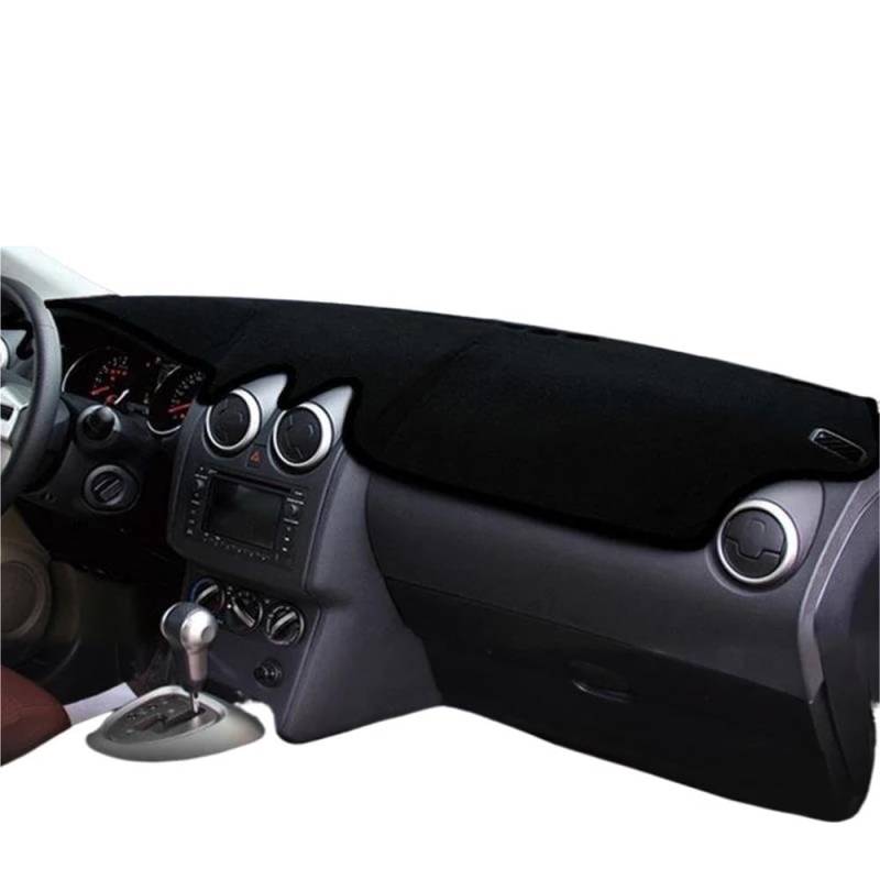 Für Qashqai J10 2008~2013 Auto Armaturenbrett Abdeckung Sonnenschutz Pad Instrumententafel Teppiche Matten Zubehör Autoteile(Without GPS Black) von BANBE