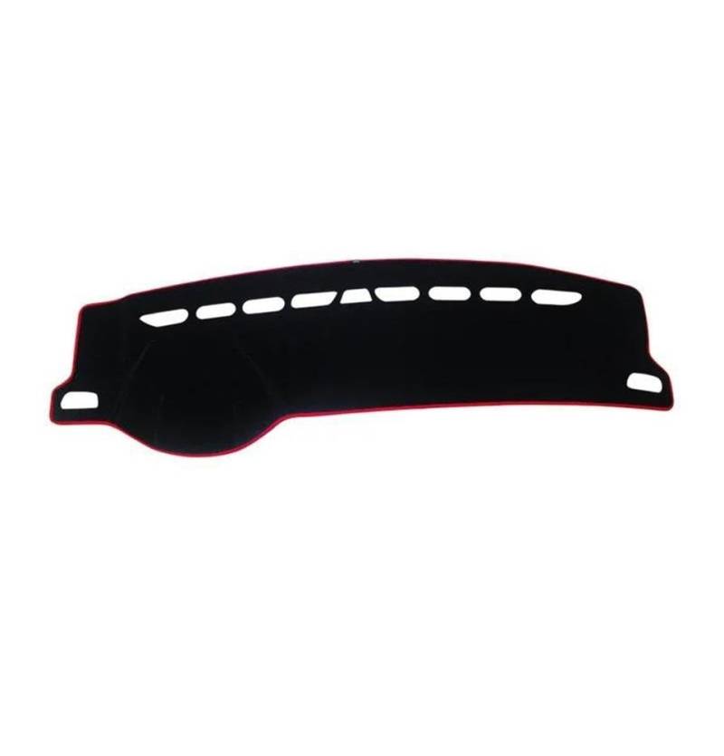Für Skoda Octavia A7 2015~2019 Zubehör Auto Dashboard Abdeckung Matte Sonnenschutz Pad Instrument Panel Teppiche Autoteile(LHD Red) von BANBE
