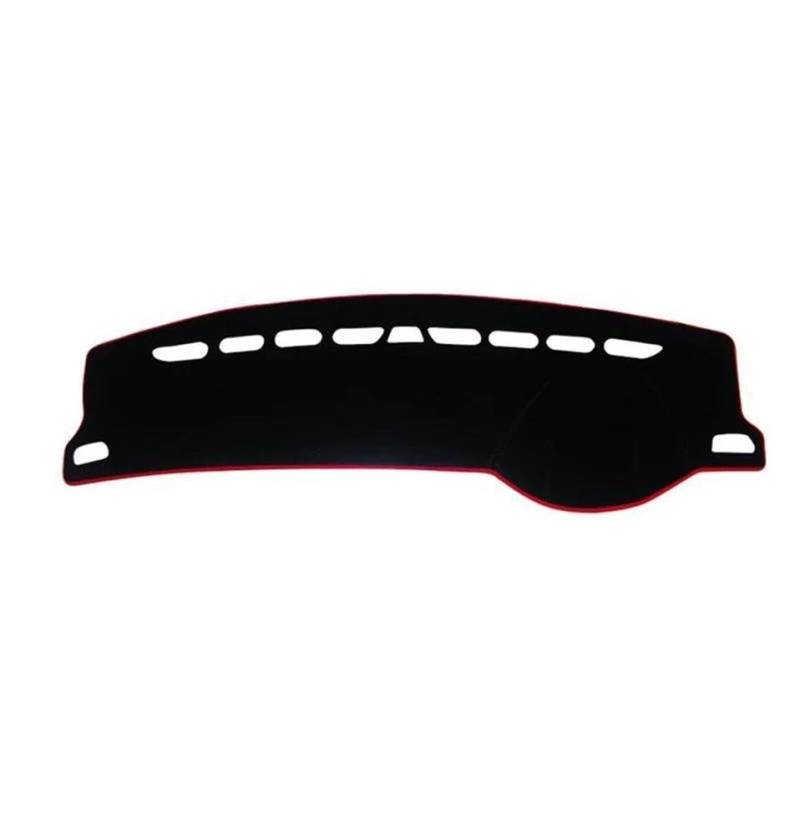 Für Skoda Octavia A7 2015~2019 Zubehör Auto Dashboard Abdeckung Matte Sonnenschutz Pad Instrument Panel Teppiche Autoteile(RHD Red) von BANBE
