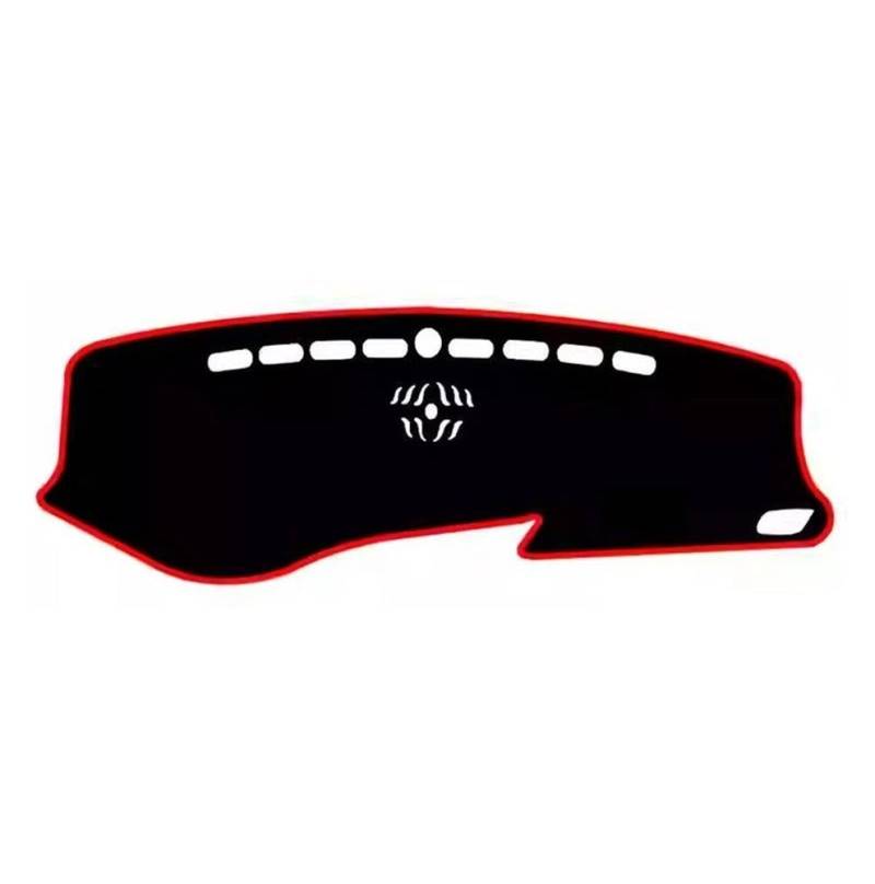 Für Swm 2018-2024 LHD Armaturenbrettmatte Pad Teppichkissen Sonnenschutz Acessorios Silikon Rutschfeste Auto Auto-Armaturenbrettabdeckung Autoteile(Rood) von BANBE