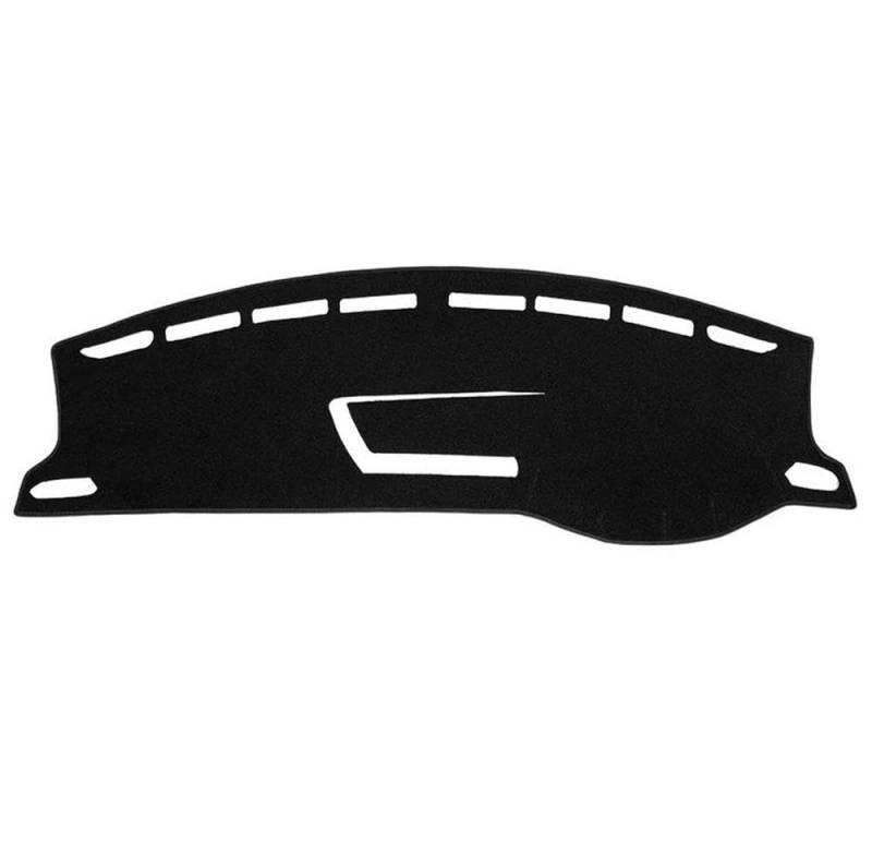 Für T-Cross 2018-2023 Auto Armaturenbrett Abdeckung Matte Sonnenschutz Pad Instrument Panel Teppiche Zubehör Autoteile(Black,RHD) von BANBE