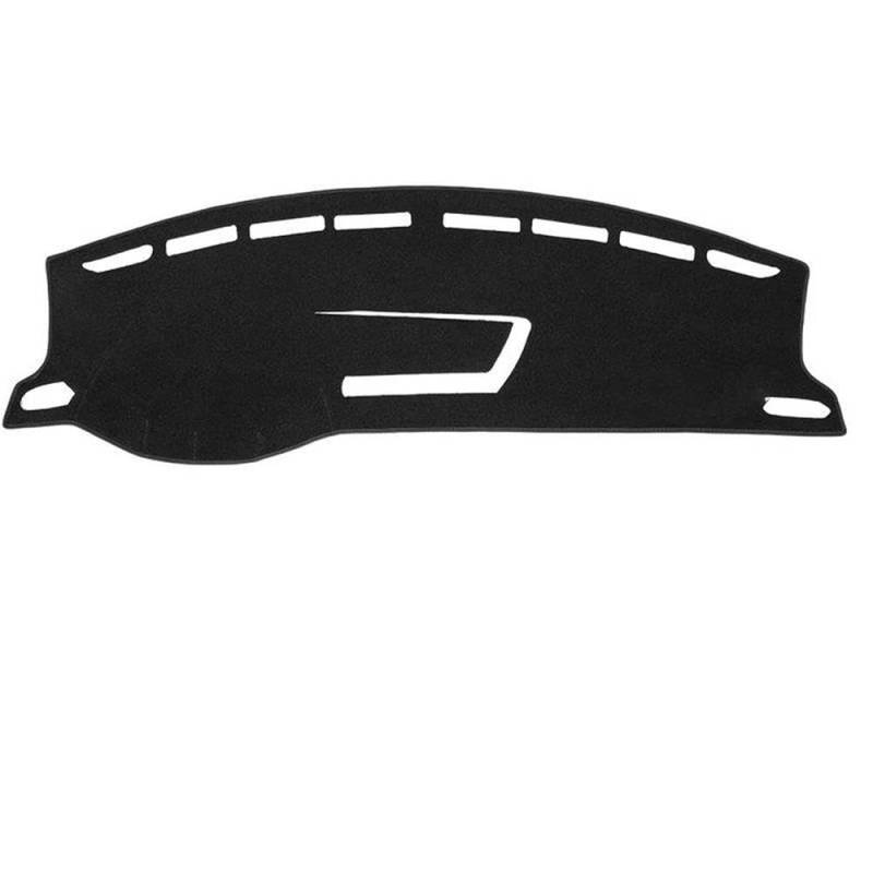 Für T-Cross 2018-2023 Auto Armaturenbrett Abdeckung Matte Sonnenschutz Pad Instrument Panel Teppiche Zubehör Autoteile(LHD Black Side) von BANBE