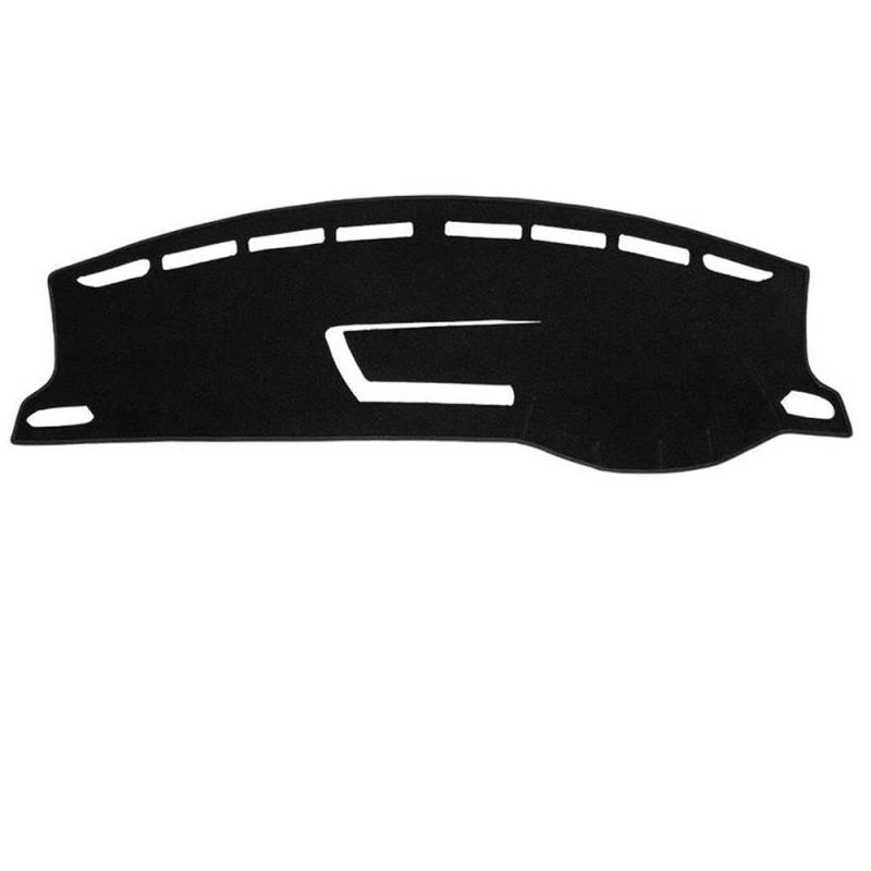 Für T-Cross 2018-2023 Auto Armaturenbrett Abdeckung Matte Sonnenschutz Pad Instrument Panel Teppiche Zubehör Autoteile(RHD Black Side) von BANBE