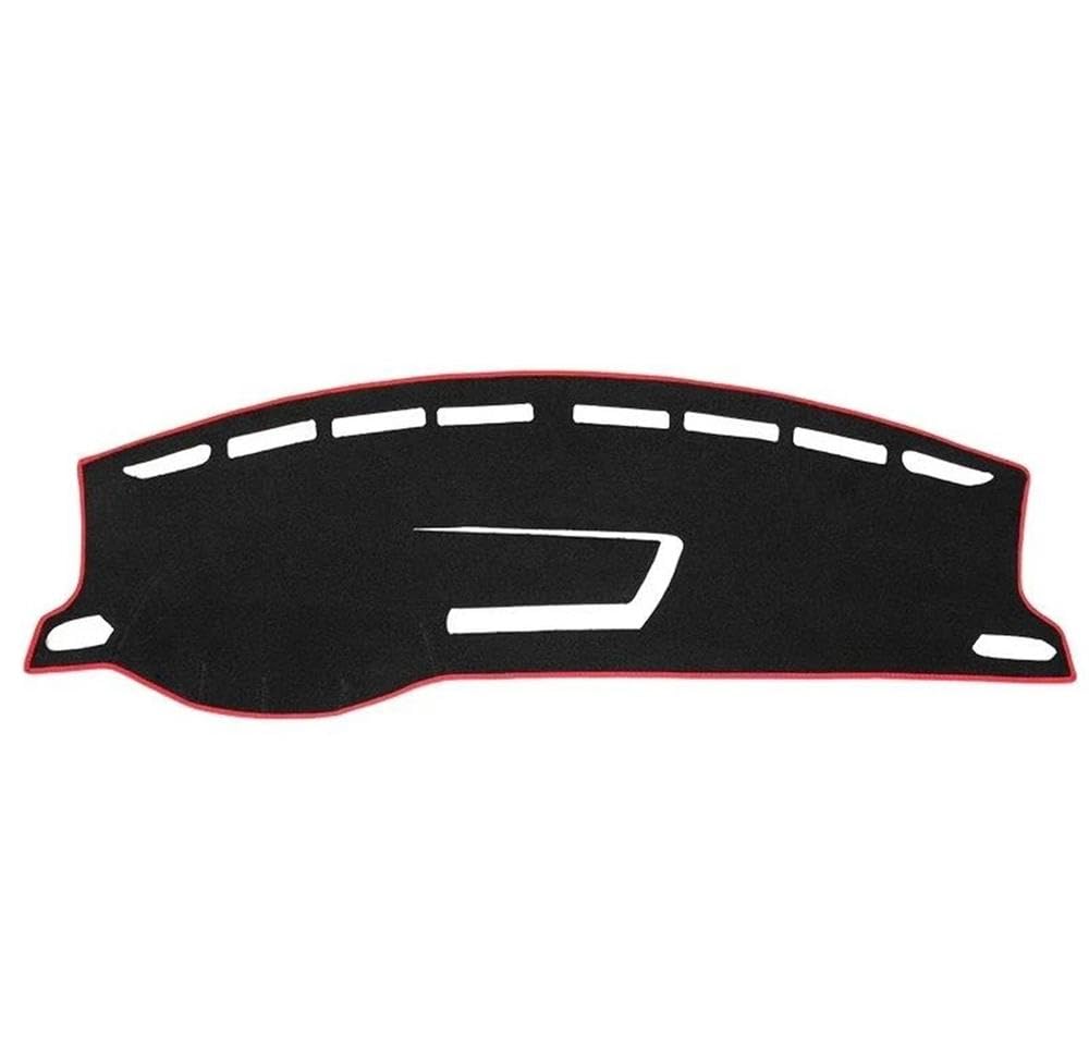 Für T-Cross 2018-2023 Auto Armaturenbrett Abdeckung Matte Sonnenschutz Pad Instrument Panel Teppiche Zubehör Autoteile(Rood,LHD) von BANBE