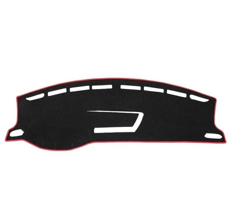 Für T-Cross 2018-2023 Auto Armaturenbrett Abdeckung Matte Sonnenschutz Pad Instrument Panel Teppiche Zubehör Autoteile(Rood,LHD) von BANBE