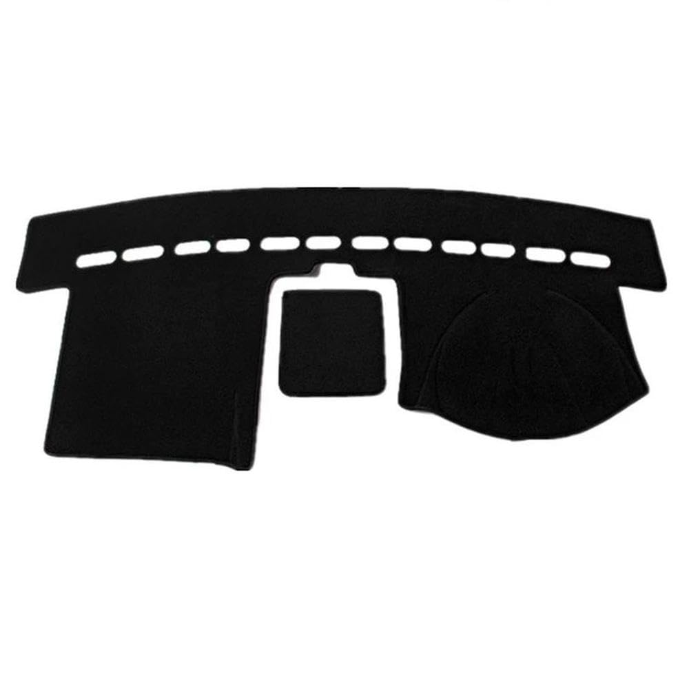 Für Touran 2003-2016 Auto Armaturenbrett Abdeckung Pad Matte Armaturenbrett Teppich Sonnenschirm Schützen Teppich Zubehör 2010 2013 2014 Autoteile(Black,RHD) von BANBE