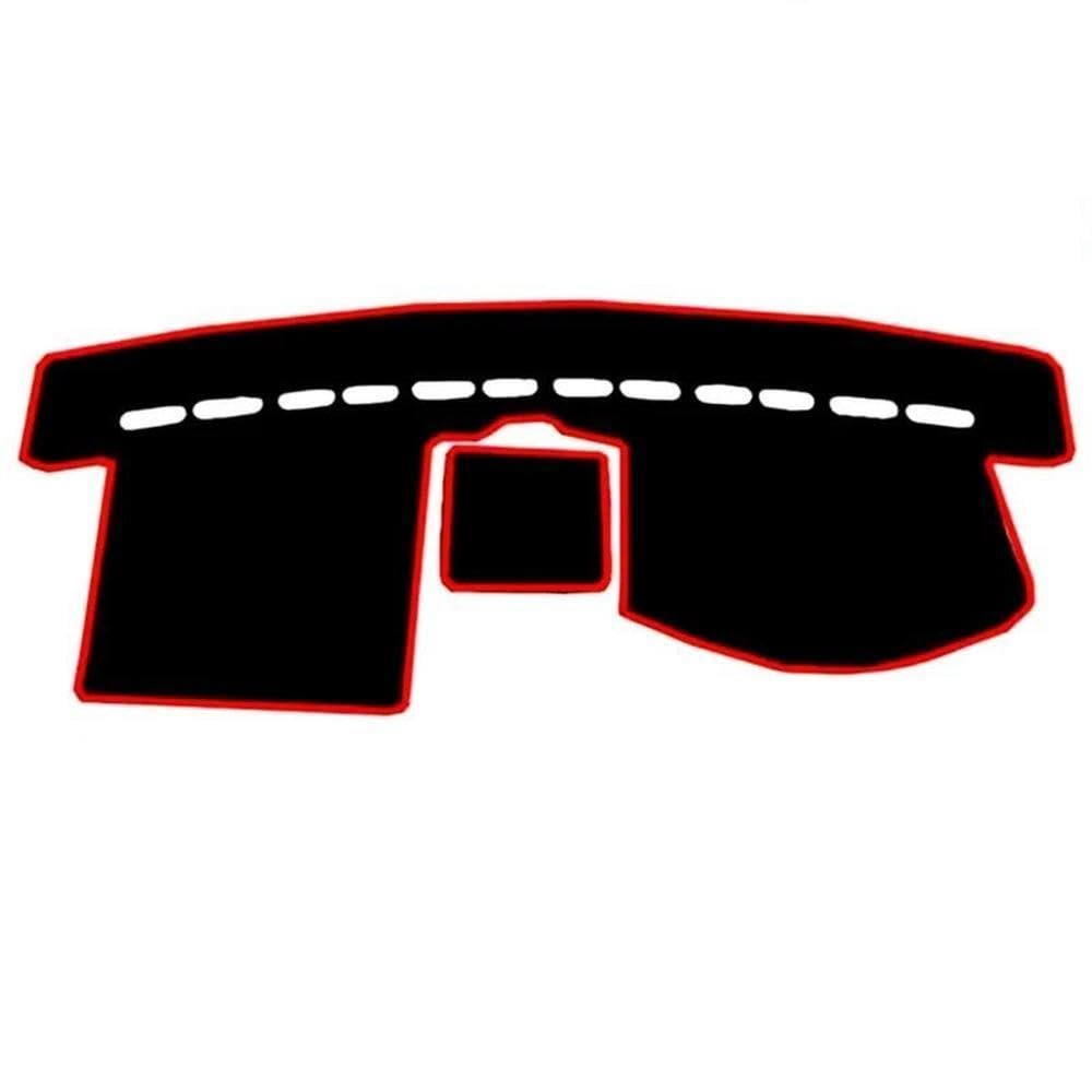 Für Touran 2003-2016 Auto Armaturenbrett Abdeckung Pad Matte Armaturenbrett Teppich Sonnenschirm Schützen Teppich Zubehör 2010 2013 2014 Autoteile(Rood,RHD) von BANBE