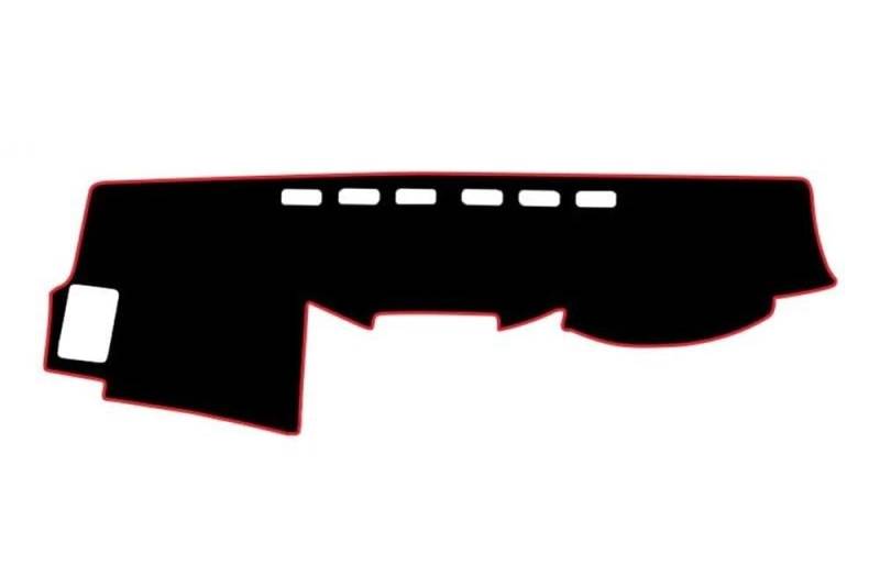 Für Toyota Fortuner Für SW4 Für Hilux 2005-2014 Auto Dashboard Abdeckung Sonnenschutz Pad Carpetr Autoteile(A RHD Red Side) von BANBE