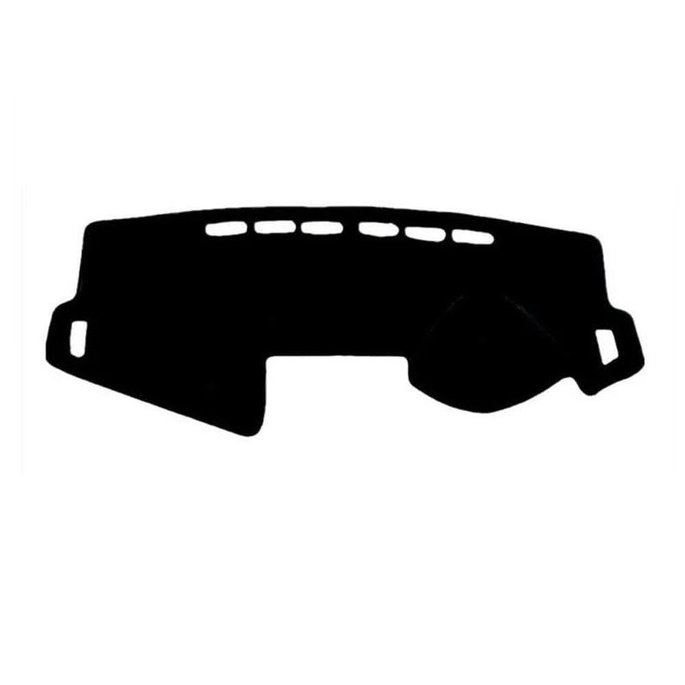 Für Toyota Vios Yaris 2014-2019 Armaturenbrett-Abdeckung, Matte, Anti-Glare-Dashboard-Sonnenschutz, Teppich, Teppich, Autozubehör Autoteile(Black,RHD) von BANBE