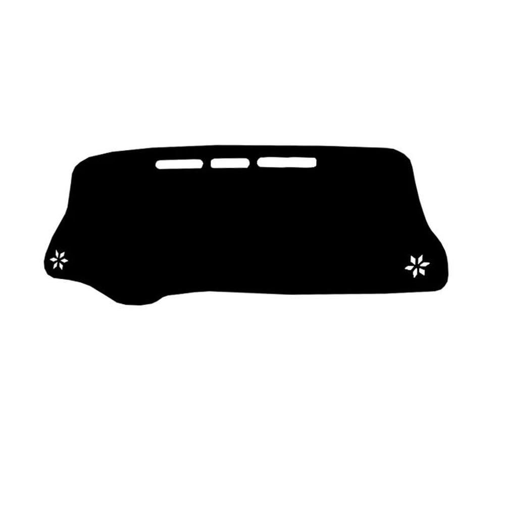 Für Toyota Vitz 2018-2020 Center Console Protector Teppich Dashmat Sonnenschutz Zubehör Auto Auto Innen Autoteile(Black,LHD) von BANBE
