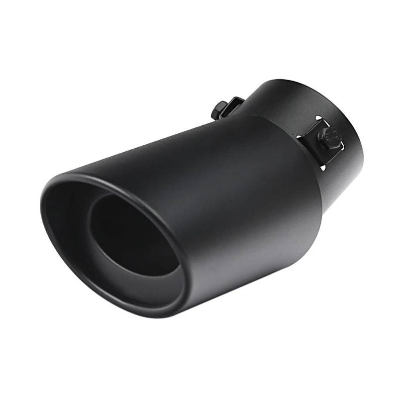 Auspuffblende,Endrohr Auspuffblende 2 stücke Edelstahl Einstellbare Auspuff Spitze 2,5 "-3,3" Universal Auto for Auspuff Modifikation & Dekoration(Black Bending) von BANGHA