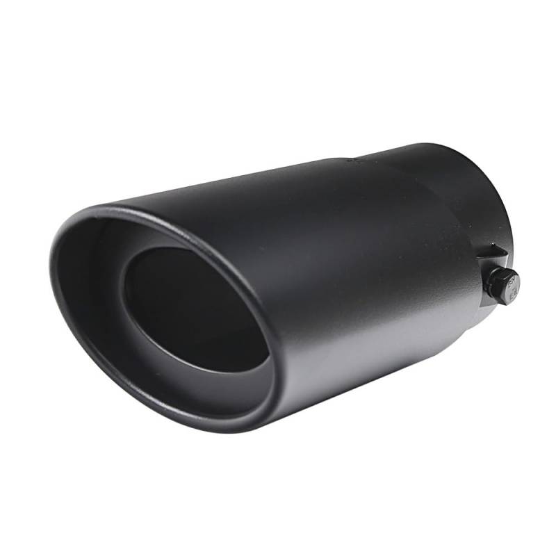Auspuffblende,Endrohr Auspuffblende 2 stücke Edelstahl Einstellbare Auspuff Spitze 2,5 "-3,3" Universal Auto for Auspuff Modifikation & Dekoration(Black Straight) von BANGHA