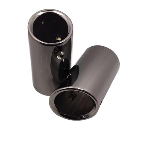 Auspuffblende,Endrohr Auspuffblende Auspuffspitzen 1.4T Passend für BMW F30 E90 Edelstahl Auspuff Schalldämpfer Spitze Düse(Black 2) von BANGHA