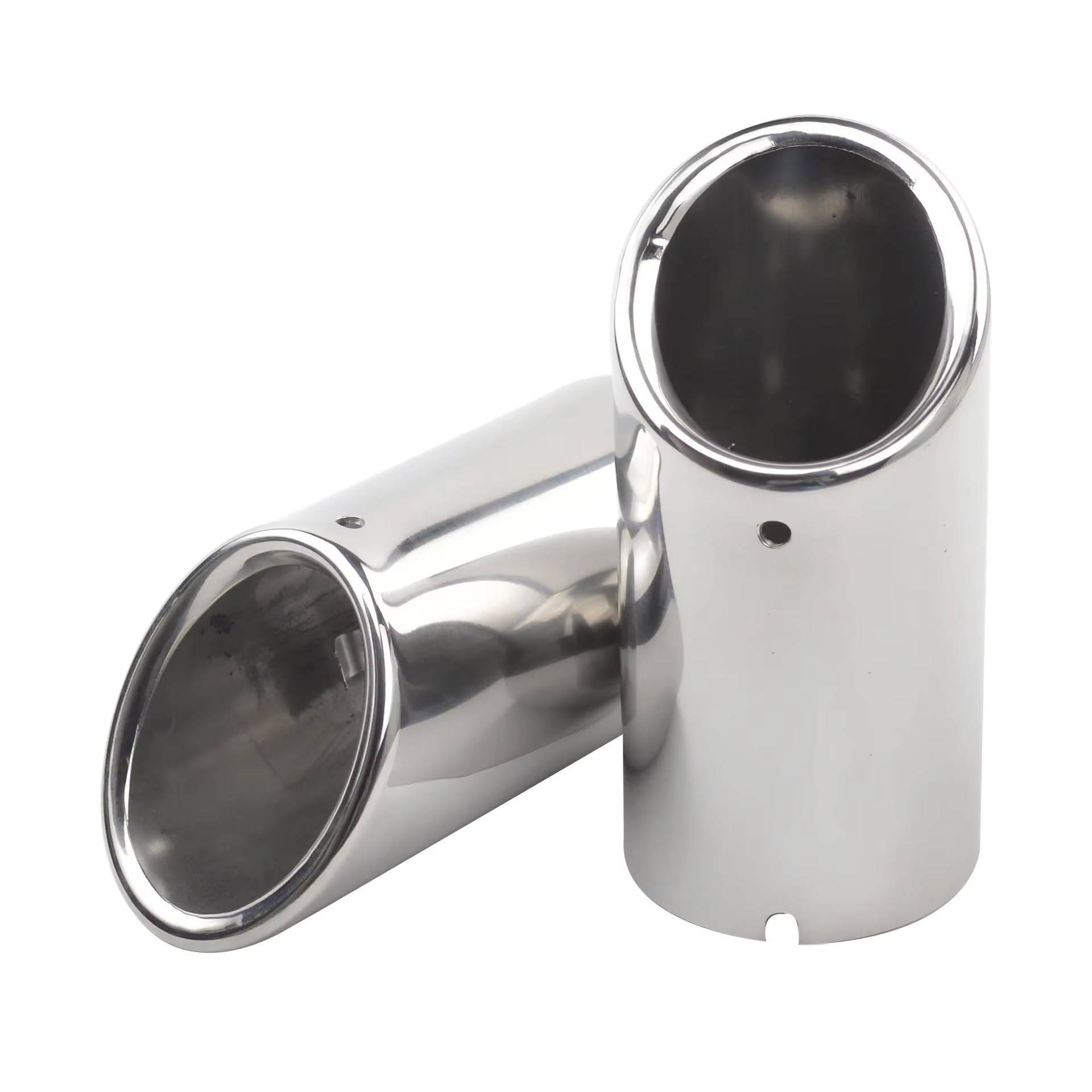 Auspuffblende,Endrohr Auspuffblende Auspuffspitzen 1.4T Passend für BMW F30 E90 Edelstahl Auspuff Schalldämpfer Spitze Düse(Silver 2) von BANGHA