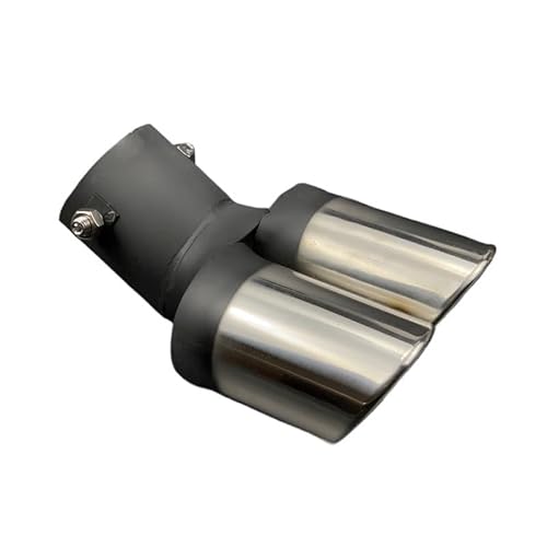 Auspuffblende,Endrohr Auspuffblende Autozubehör Auspuffrohr(A type Bent Silver) von BANGHA