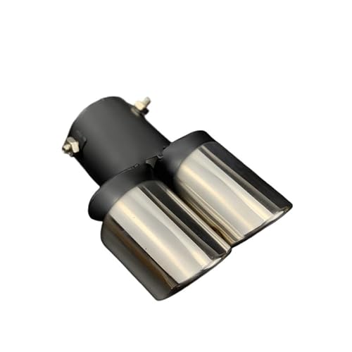 Auspuffblende,Endrohr Auspuffblende Autozubehör Auspuffrohr(A type Straight Silv) von BANGHA