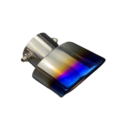 Auspuffblende,Endrohr Auspuffblende Autozubehör Auspuffrohr(B type Bent Blue) von BANGHA