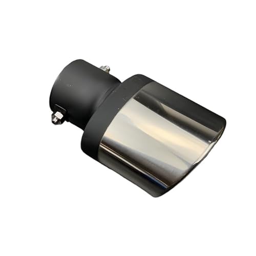 Auspuffblende,Endrohr Auspuffblende Autozubehör Auspuffrohr(B type Straight Silv) von BANGHA