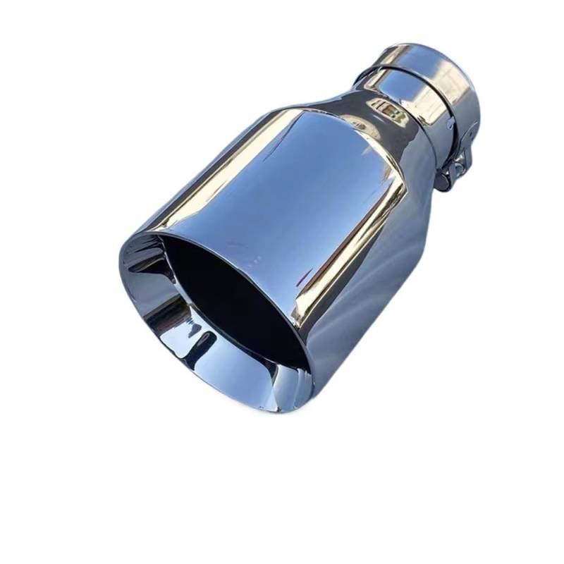 Auspuffblende,Endrohr Auspuffblende Schalldämpfer 76MM-101MM Edelstahl Universal Schalldämpfer Endrohr Auto Modifikation Auspuffrohr 170cm lang(Flat 76MM IN-101MM) von BANGHA