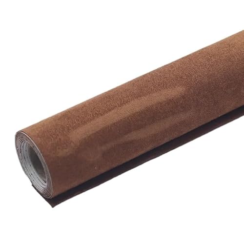 Dachhimmel Stoff,Autohimmelstoff Dachhimmel Stoff for Auto Innenpolster Dekor Reparatur Selbstklebende Wildleder Aufkleber Patches(Brown,50x150cm) von BANGHA
