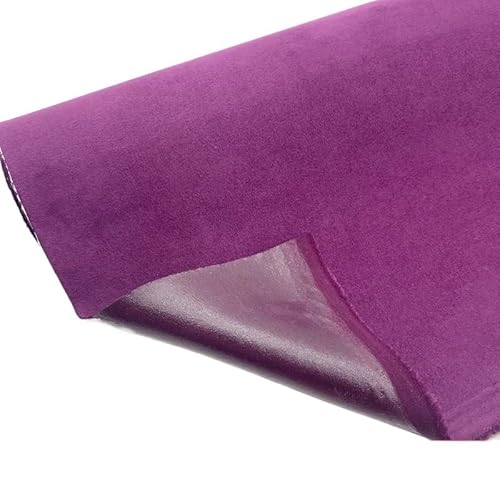 Dachhimmel Stoff,Autohimmelstoff Dickstoff Selbstklebender Wildlederstoff for Polsterungen im Autoinnenraum, Nähtuch, vierseitig elastisch, tragbar(Purple) von BANGHA