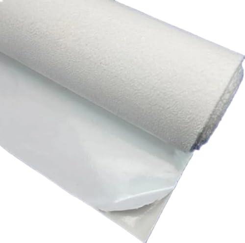 Dachhimmel Stoff,Autohimmelstoff Selbstklebende Auto-Innenraum-Reparatur-Atch 4-seitig elastisches Tuch Dach Reparatur Sofa Stoff(White,50cm x 50cm) von BANGHA