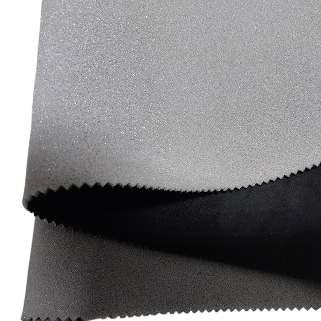 Dachhimmel Stoff,Autohimmelstoff Wildleder-Dachhimmelstoff mit Schaumstoffrücken for Auto-LKW-Innenverkleidung, schützt vor Alterung, gebrochenem Verblasst, DIY(Black,100cmx152cm) von BANGHA