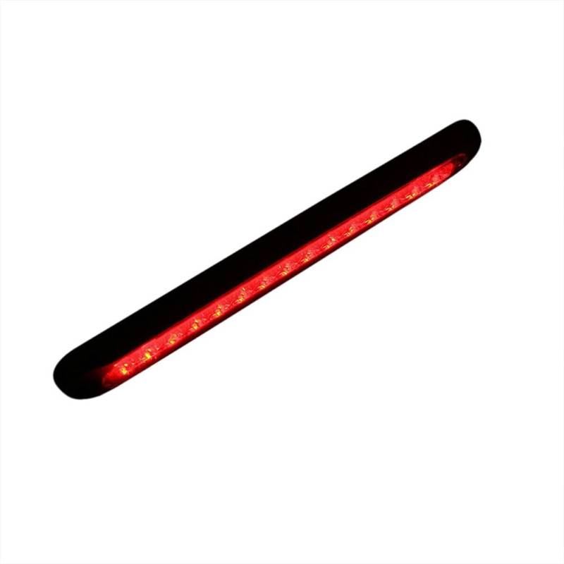 Dritte Bremsleuchte,Zusatzbremsleuchte 10 Zoll 15 Lichtperlen Autolichtleiste 12V 24V Rot Drittes Bremslicht Rücklicht Signal Seitenmarkierungsblinker Stoppwarnleuchte Hoch montiert(Red) von BANGHA