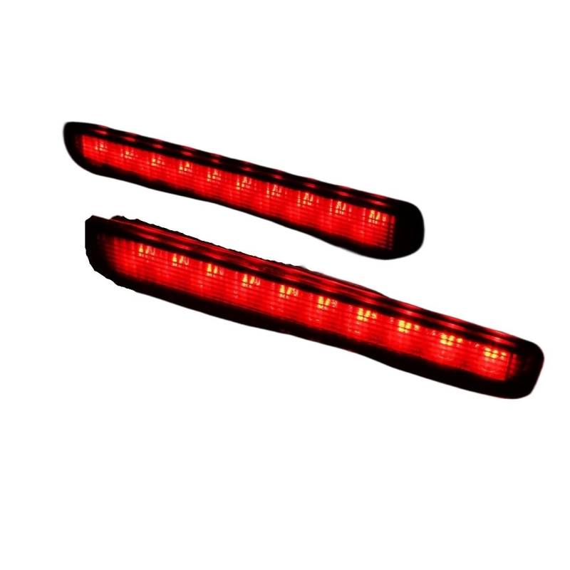 Dritte Bremsleuchte,Zusatzbremsleuchte Rotes hochrangiges Bremslicht mit schwarzer Linse, passend for VW T5 T6 Transporter, Scheunentor, Baujahr 2003 von BANGHA