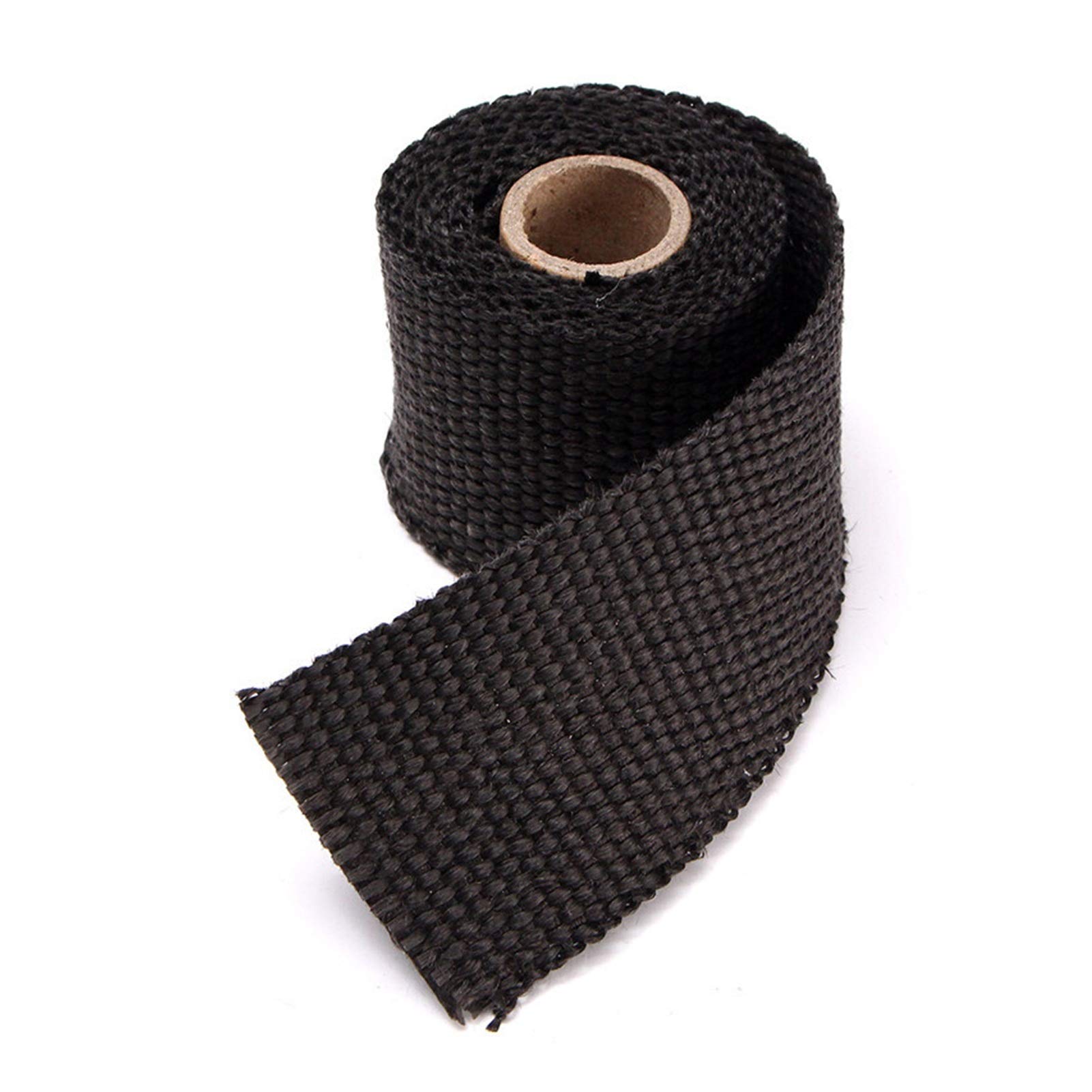Hitzeschutzband Auspuff,Auspuffband 2 stücke 1,5m auto motorrad auspuff wrap rohre header wärmeisolierung rollenband turbo wärmeabgas thermische wickelband universal(Black) von BANGHA