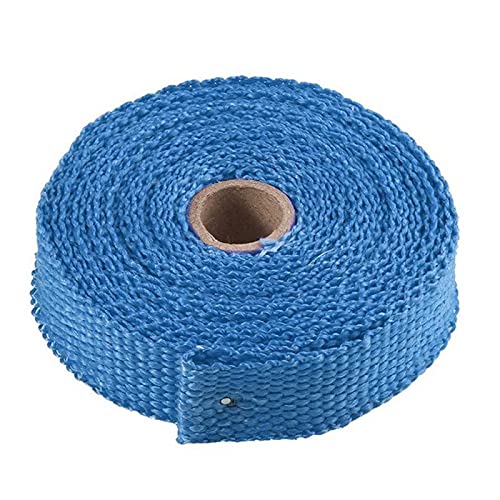 Hitzeschutzband Auspuff,Auspuffband Klebeband-Thermischer Schutz mit rostfreiem Krawatten Roll-Fiberglas-Hitzeschild-Motorrad-Abgas-Thermalband-Header-Rohrwärme(2) von BANGHA