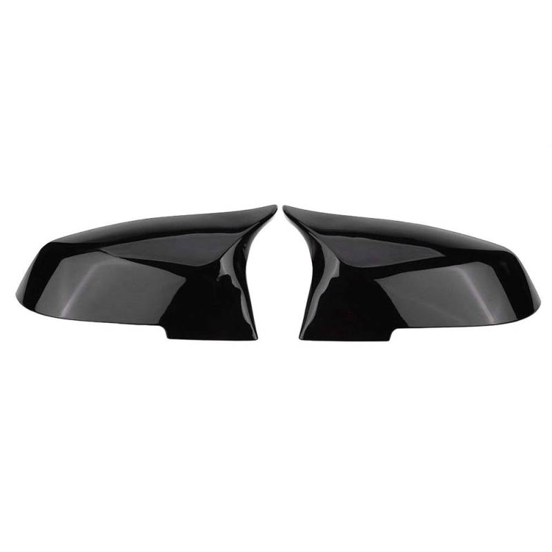Spiegelkappen For BMW F20 F21 F87 F23 F30 F36 M2 X1 E84 Gloss Black Seitenspiegel Abdeckkappe Rück -M4 Stil Auto Spiegelkappen (Color : Bright Black) von BANGHA