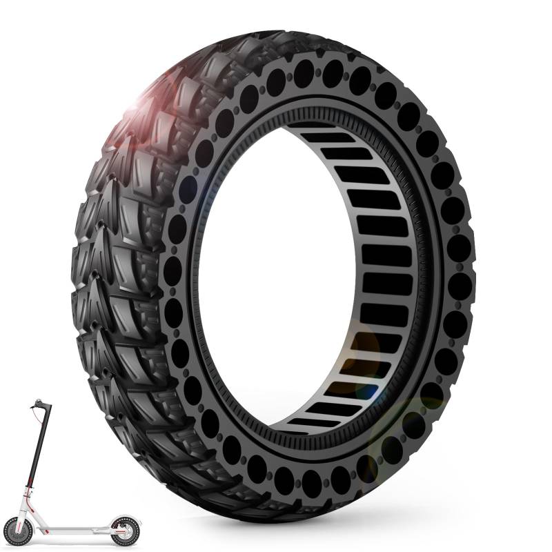 BANGTING 1PCS 60/70-6.5 E Scooter Reifen,10x2.50-6.5 Vollgummireifen, 10x2.5 zoll Ersatzreifen für Ninebot Max G2 / G30 / G30D / G30E / G30E / G30LP / G30D II / G30 Max (Schwarz) von BANGTING
