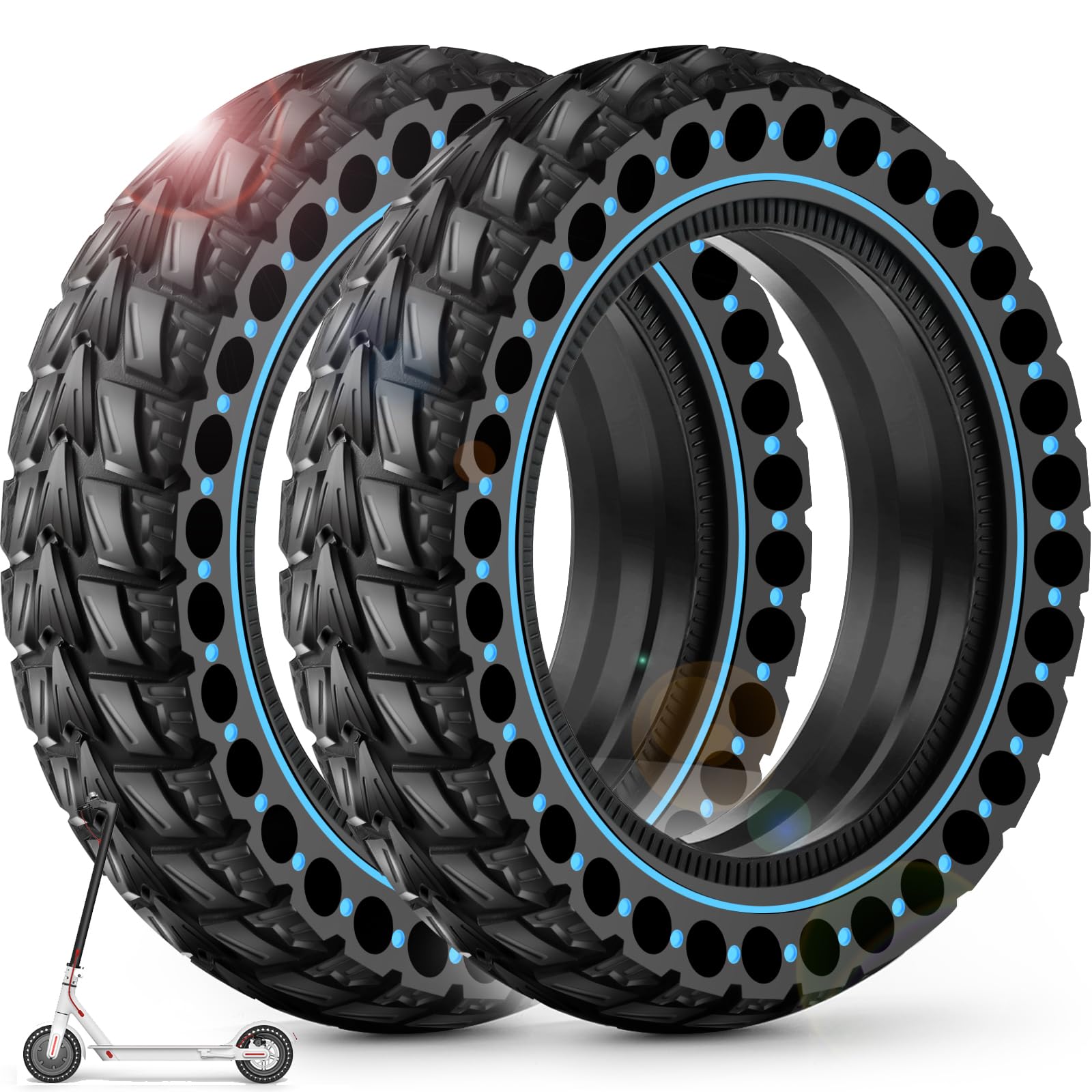 BANGTING 2PCS 50/75-6.1 E Scooter Solid Reifen, 8.5x2 zoll Vollgummireifen, 8 1/2 x2 Ersatzreifen für Xiaomi Pro 2 / M365 / M365 Pro / 1S / 3/3 Lite/Essential und alle 8,5 Zoll Scooter Reifen BANGTING 2PCS 50/75-6.1 E Scooter Solid Reifen, 8.5x2 zoll Vollgummireifen, 8 1/2 x2 Ersatzreifen für Xiaomi Pro 2 / M365 / M365 Pro / 1S / 3/3 Lite/Essential und alle 8,5 Zoll Scooter Reifen von BANGTING